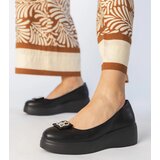 Gemre Black platform shoes with rhinestone decoration Patos | Shoptok.si