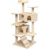  Penjalica Grebalica za Mačke sa Stupovima od Sisala 125 cm Bež | shoptok.hr