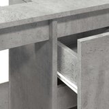 vidaXL Omarica za umivalnik betonsko siva 65x33x60 cm inženirski les | Shoptok.si