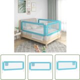 The Living Store Posteljno varovalo za malčke modro 200x25 cm blago - Posteljno Varovalo, (21738197) | Shoptok.si