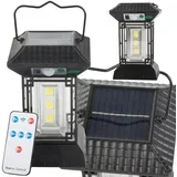 Potovalna aku. 2400mAh solarna LED luč za kampiranje s senzorjem USB daljinec