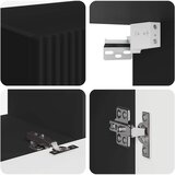  Set zidnog ormarića za TV Zidne 4 pcs Crna Konstruirano drvo | shoptok.hr