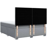 vidaXL Box spring postelja z vzmetnico svetlo siva 180x200 cm blago | Shoptok.si