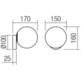  Redo 01-2713 - Zidno svetilo VOLLEY 1xE14/28W/230V zlatna | Eponuda.com