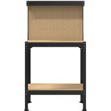  Radne klupe s policom Crna 81 x 41 x 145 cm Konstruirano drvo | shoptok.hr