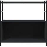  Regal za knjige crni 80x30x78,5 cm konstruirano drvo i željezo | Eponuda.com
