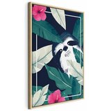  Slika - Sloth in the Tropics (1 Part) Vertical 40x60 U prirodnom drvenom okviru | shoptok.hr