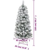  Umjetno božićno drvce sa šarkama i snijegom 150 cm | shoptok.hr