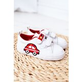 Boto Children's Sneakers With Velcro White-Red Taxi | ePonuda.com