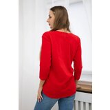Kesi Blouse with 3D Bird red graphics | shoptok.hr