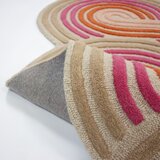 Flair Rugs Rožnata ročno tkana volnena preproga 140x200 cm Spiral Shaped – | Shoptok.si