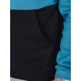 DStreet Bluza męska basic z kapturem w czarno-morskie paski | Shoptok.si