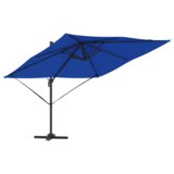  Suncobran za terasu Plavi Aluminij Poliester 3m | shoptok.hr