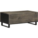  Stolić za kavu crni 100 x 54 x 40 cm od masivnog drva manga Crna | shoptok.hr
