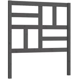  Uzglavlje za krevet sivo 96 x 4 x 104 cm od masivne borovine | shoptok.hr