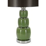Mauro Ferretti Zelena/siva stolna lampa s tekstilnim sjenilom (visina 57 cm) Eva – | shoptok.hr