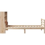 vidaXL Knjižna postelja brez vzmetnice 100x200 cm trdna borovina | Shoptok.si