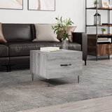  Stolić za kavu siva boja hrasta 50x50x40 cm konstruirano drvo | shoptok.hr