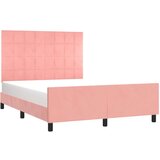  Za krevet s uzglavljem ružičasti 140x190 cm baršunasti | shoptok.hr