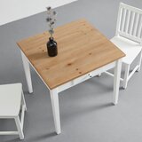 Bessagi Home jedilna miza camden, barve bora, bela, 80x86 | Shoptok.si