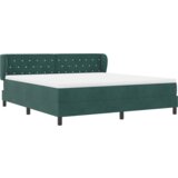 Box Spring Krevet s Madracem Tamno Zelena 180x200 cm Baršun | shoptok.hr