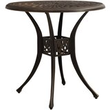 The Living Store Vrtna miza bronasta 78x78x72 cm liti aluminij - Vrtna Miza, (21463535) Cene