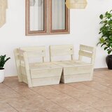 Maison Chic Vrtni kavč - Zunanji kavč dvosed iz palet impregnirana smrekovina, (22041765) | Shoptok.si