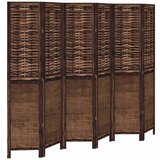 Furnova Paravan 6-delni temno rjav trden les pavlovnije, (21929925) | Shoptok.si