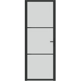  Unutarnja vrata 76 x 201,5 cm crna od mat stakla i aluminija | shoptok.hr