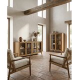 Marckeric Vitrina iz masivnega bora v naravni barvi 186x80x40 cm Alessandra – | Shoptok.si