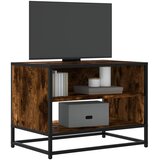 TV ormarić dimljeni hrast 61x40x46 cm konstruirano drvo i metal | Eponuda.com