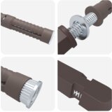 vidaXL Držači za lebdeće police 12 pcs Smeđa Ø12 x 190 mm Čelik | shoptok.hr