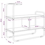  Konzolna stolica Hrast sonoma 80 x 35 x 75 cm Konstruirano drvo - Hrast sonoma | shoptok.hr