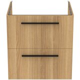 Ideal Standard stenska omarica za pod umivalnik v hrastovem dekorju v naravni barvi 60x63 cm i.life b | Shoptok.si
