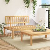  The living store vrtni srednji kavč iz palet trden akacijev les - srednji kavč iz palet, (21457680) Cene