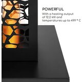 Blumfeldt Heat Hunter, terasni grelnik na pelete, 12,2 kW, prenosen, kaljeno jeklo, črna, (20499871) | Shoptok.si