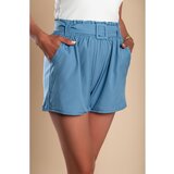 Fenzy Kratke Hlače S Pasom, Modre | Shoptok.si
