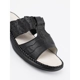 Shelvt Black flip-flops with a soft insole and an openwork finish | Shoptok.si