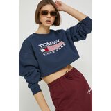 Tommy Jeans bluza ženska, mornarsko modra barva | Shoptok.si