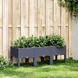  Vrtna sadilica s nogama plava siva 120 x 40 x 42 cm PP | shoptok.hr