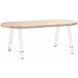  Noge za klub stolić A-oblika 2 kom Bijele 70 x (42-43) cm Čelik | shoptok.hr