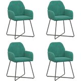  Trpezarijske stolice 4 pcs Baršun Tirkizna 55 x 50 x 84 cm | Eponuda.com
