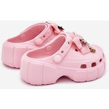Boto Girls Children's Foam Slippers With Bow And Decorations Pink Selvana | Shoptok.si
