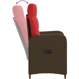  Vanjski set za objedovanje 5 kom. poliratan Smeđa | shoptok.hr