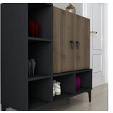 Hanah home Komoda Platin Black Walnut
