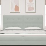  LED vzglavnik Svetlo siva 100 cm Žamet, (22051336) | Shoptok.si