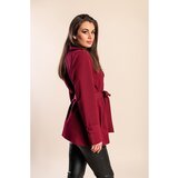Fenzy Eleganten Krajši Trenčkot Z Gumbi, Bordo | Shoptok.si