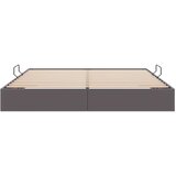  Otomanski krevet s pohranom Sivi 160 x 200 cm Lažna koža | shoptok.hr