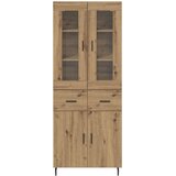  Highboard 2 kom. Umjetnički hrast 69,5 x 34 x 180 cm | shoptok.hr