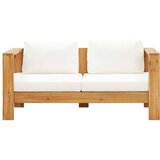 Maison Chic Vrtni kavč - Zunanji kavč z blazino 140 cm trden akacijev les, (22043583) Cene
